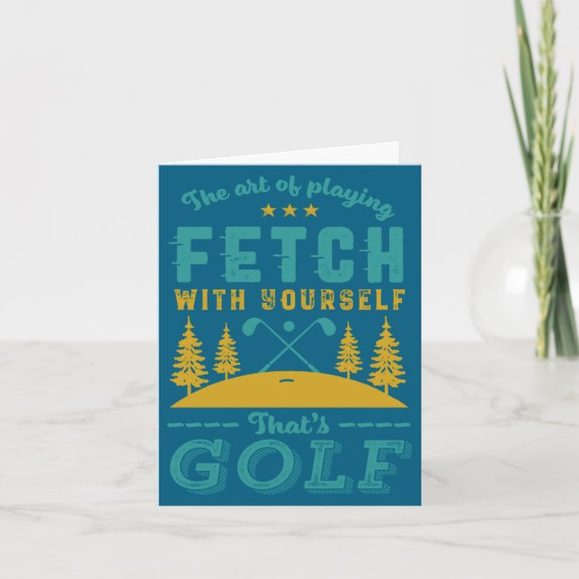 Funny Golf Player Quote Golfers Love Golfing Srt  Karte (Vorderseite)