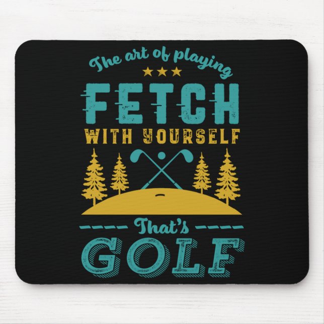 Funny Golf Player Quote Golfers Love Golfing Srt  Mousepad (Vorne)