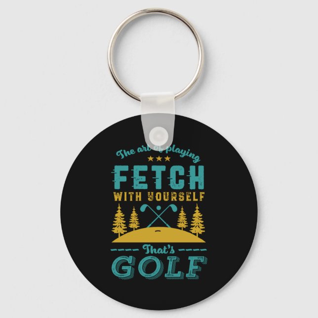 Funny Golf Player Quote Golfers Love Golfing Srt  Schlüsselanhänger (Vorderseite)