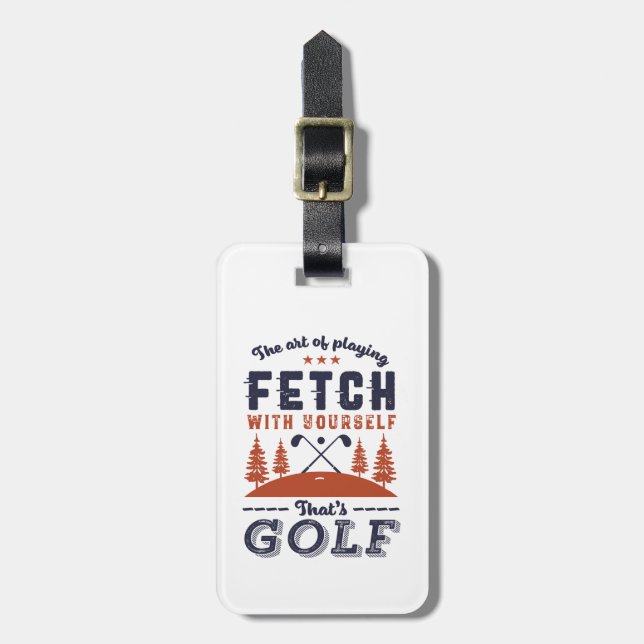 Funny Golf Player Zitat für Golfers Liebe Golfspie Gepäckanhänger (Vorderseite vertikal)