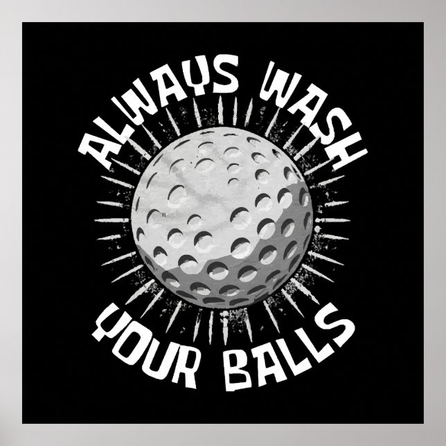 Funny Golf Poster (Vorne)