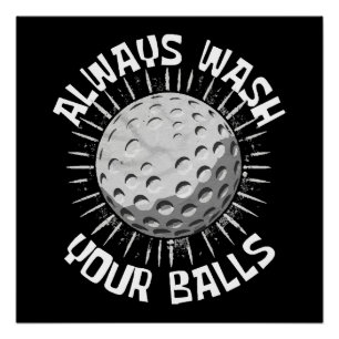 Funny Golf Poster