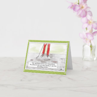 Funny Golf "Putting in Potholes" Geburtstag Karte