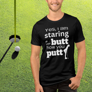 Funny Golf Quote Staring an meinem Hintern oder wi Tri-Blend Shirt
