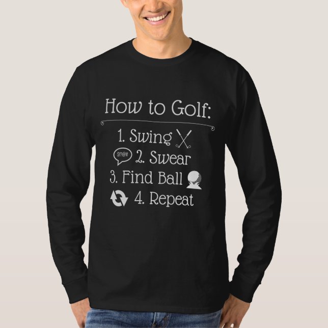 Funny Golf Redewendungen Funny Golfspielen T-Shirt (Vorderseite)