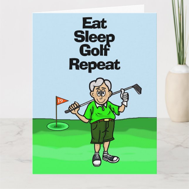 Funny Golf Rentirement Card für Männer Karte (Vorderseite)
