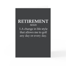 Funny Golf Rentirement Card Golfer Joke Gift Sport
