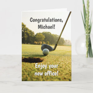 Funny Golf Retirement Card Karte