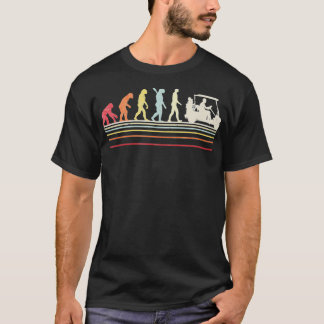 Funny Golf Retro Stil Evolution des Menschen T-Shirt