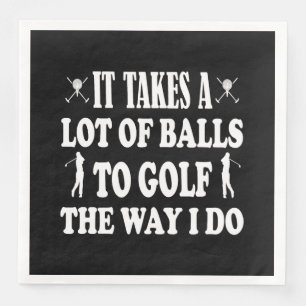 Funny Golf s for Men nimmt eine Menge Balls Golf Serviette