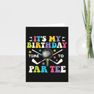 Funny Golf Sein Par Tee Shirt zum Geburtstag Golfe Karte