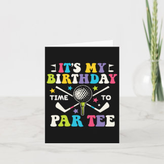 Funny Golf Sein Par Tee Shirt zum Geburtstag Golfe Karte
