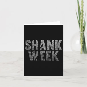 Funny Golf Shank Week T Shirt Karte