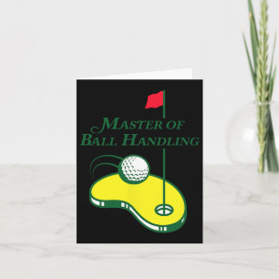 Funny Golf Shirt - Master of Ball Handling for Men Karte