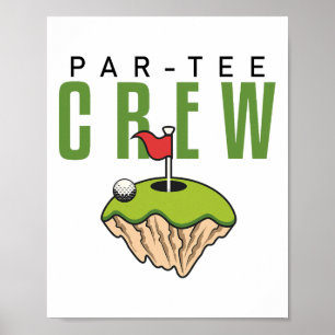 Funny Golf Shirts Par T-Shirt Crew Golfer Matchi Poster