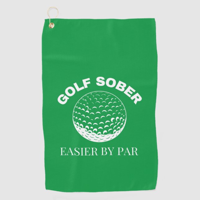 Funny Golf Sober Leichte Par Golfquote Golfhandtuch (Vorderseite)