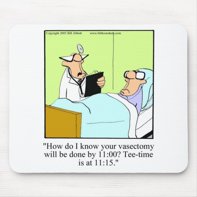 Funny Golf Spaß Mousepad Geschenk (Vorne)