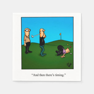 Funny Golf Spaß Napkins Serviette