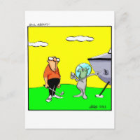 Funny Golf Spaß Postcard