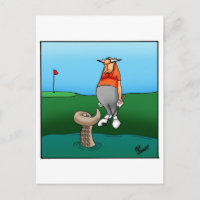 Funny Golf Spaß Postcard