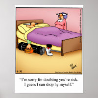 Funny Golf Spaß Poster