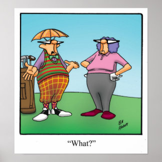 Funny Golf Spaß Poster Geschenk