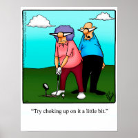 Funny Golf Spaß Poster Geschenk