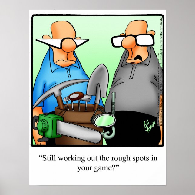Funny Golf Spaß Poster Geschenk (Vorne)