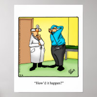 Funny Golf Spaß Poster Geschenk