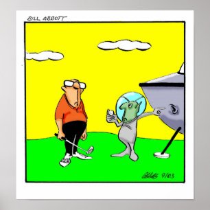 Funny Golf Spaß Poster Geschenk