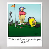 Funny Golf Spaß Poster Geschenk