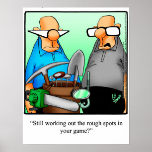 Funny Golf Spaß Poster Geschenk