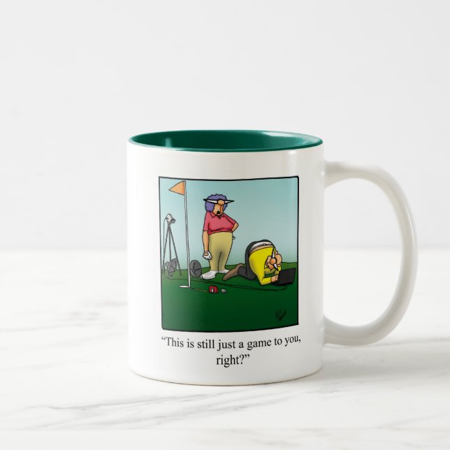 Funny Golf Spaß Tasse (Rechts)