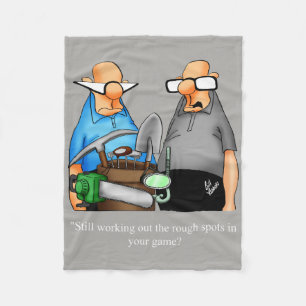 Funny Golf Spaß Throw Blanket Geschenk Fleecedecke