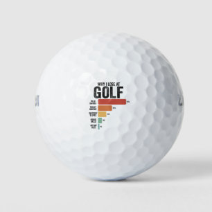 Funny Golf Sport Warum ich beim Golfspiel Retro ve Golfball