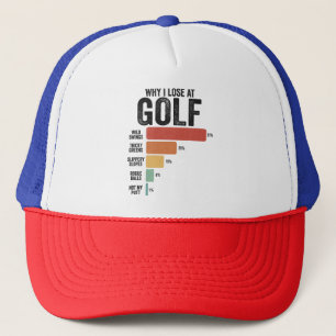 Funny Golf Sport Warum ich beim Golfspiel Retro ve Truckerkappe