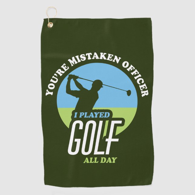 Funny Golf Sprichwort für Golfer Golfhandtuch (Vorderseite)