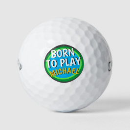 FUNNY GOLF SPRICHWORT GEBOREN, CUSTOM ZU SPIELEN GOLFBALL