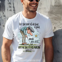 Funny Golf T - Shirt im Golf Shirt von Hole Vater