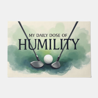 Funny Golf tägliche Dosis von Demut Fußmatte