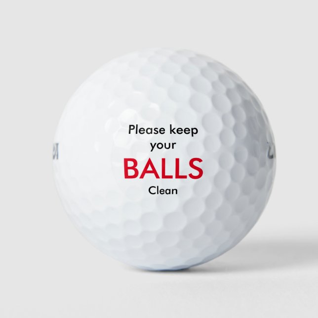 Funny Golf Theme Geschenk Golfball (Vorderseite)