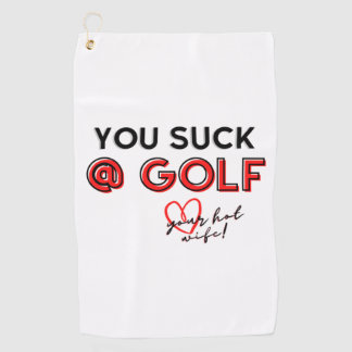 Funny Golf Tower Golfhandtuch