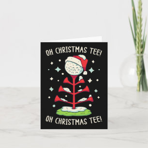 Funny Golf Weihnachts-Shirt Oh Weihnachten T-Shirt Karte