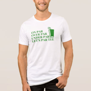 Funny Golf Zitat auf Par, Over Par, unter Par T-Sh Tri-Blend Shirt
