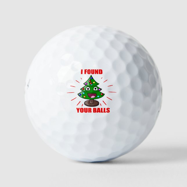 Funny Golf Zitat für Weihnachten fand ich deine Bä Golfball (Vorderseite)