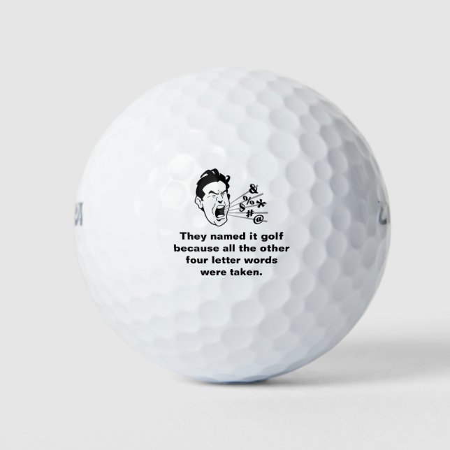 Funny golf Zitat Golfball
