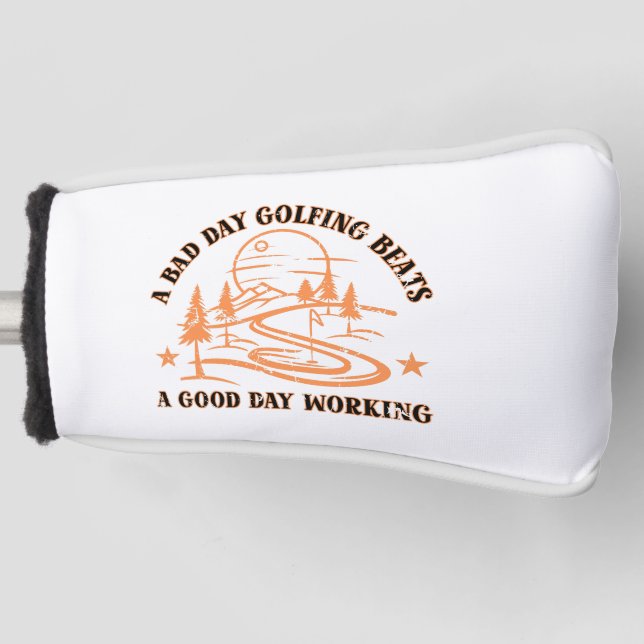 Funny Golf Zitat | Golfing Lover Headcover (Vorderseite)
