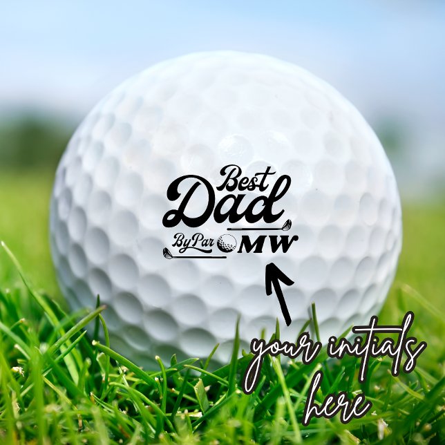 Funny Golfer Bester Vater Par | Vatertag Golfball (Von Creator hochgeladen)
