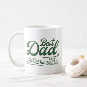 Funny Golfer Bester Vater Par Vatertag Kaffeetasse