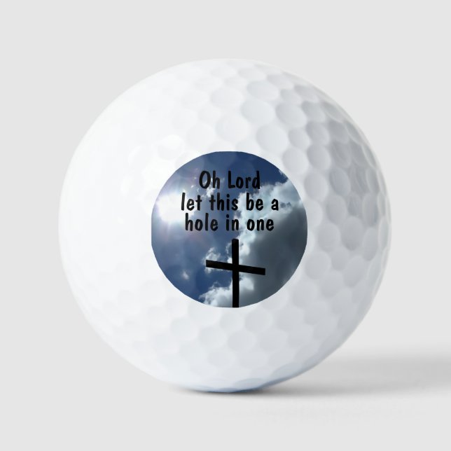 Funny Golfer Gebet Golf Balls Golfball (Vorderseite)